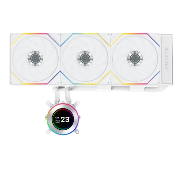 קירור נוזלי למעבד Lian-Li HydroShift II LCD-C 360TL White - צבע לבן