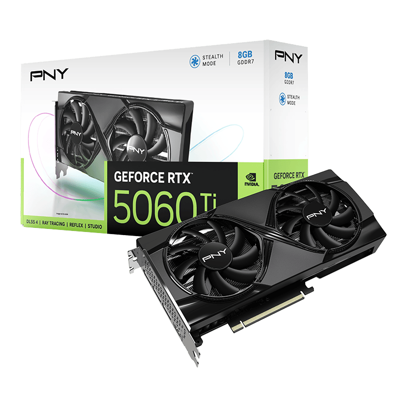 כרטיס מסך PNY GeForce RTX 5060Ti 8GB Dual Fan