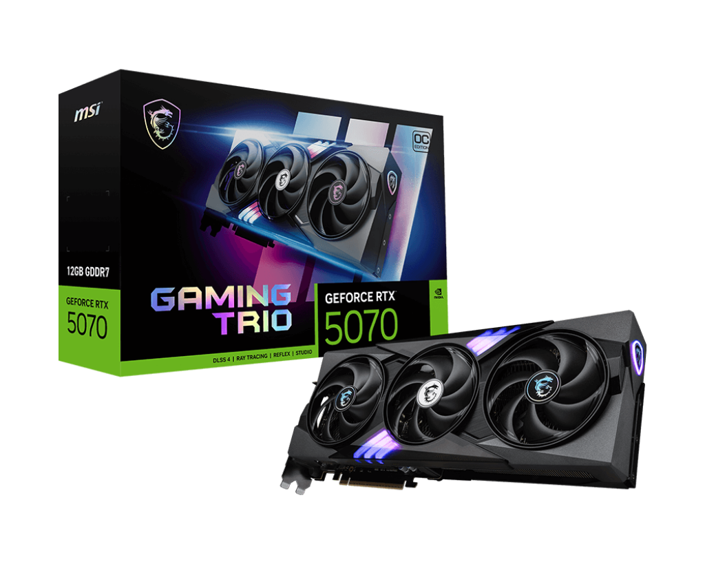 כרטיס מסך MSI GeForce RTX 5070 12G GAMING TRIO OC