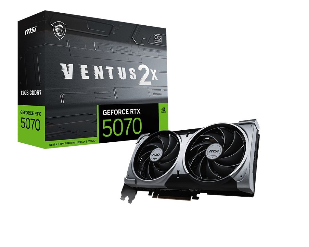 כרטיס מסך MSI GeForce RTX 5070 12G VENTUS 2X OC