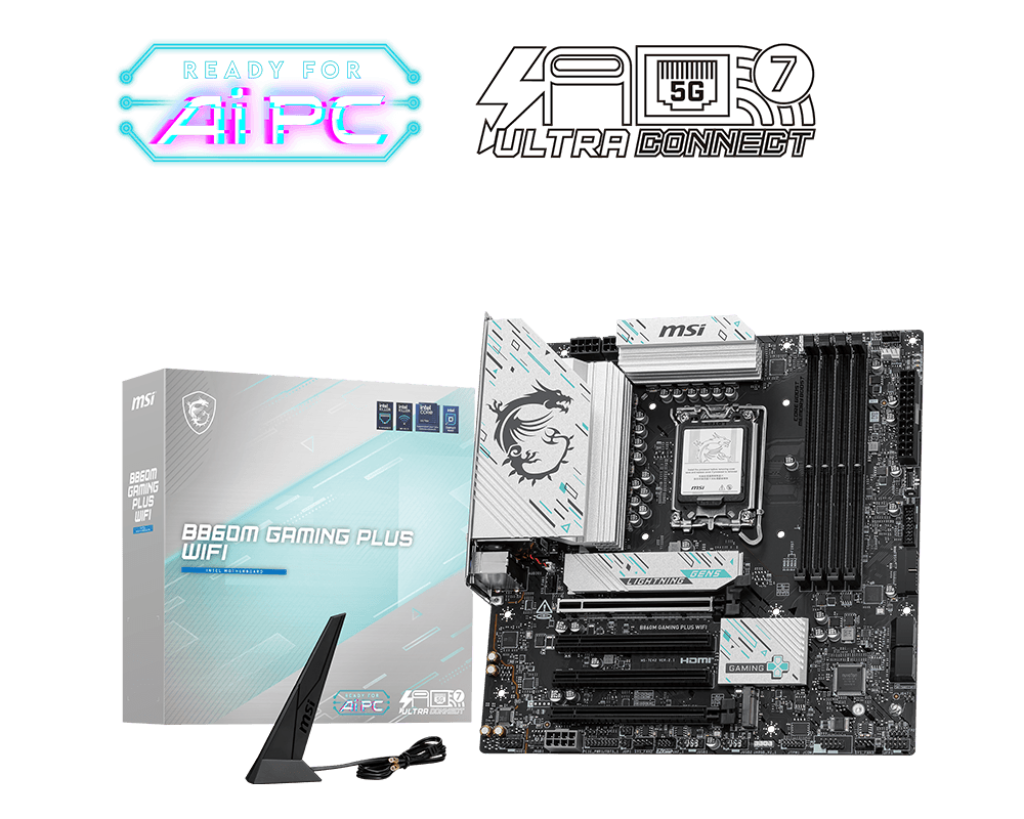 לוח אם MSI B860M GAMING PLUS WIFI Intel LGA1851 DDR5