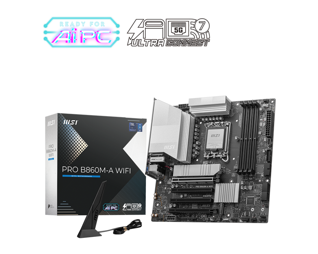 לוח אם MSI B860M-A WIFI Intel LGA1851 DDR5