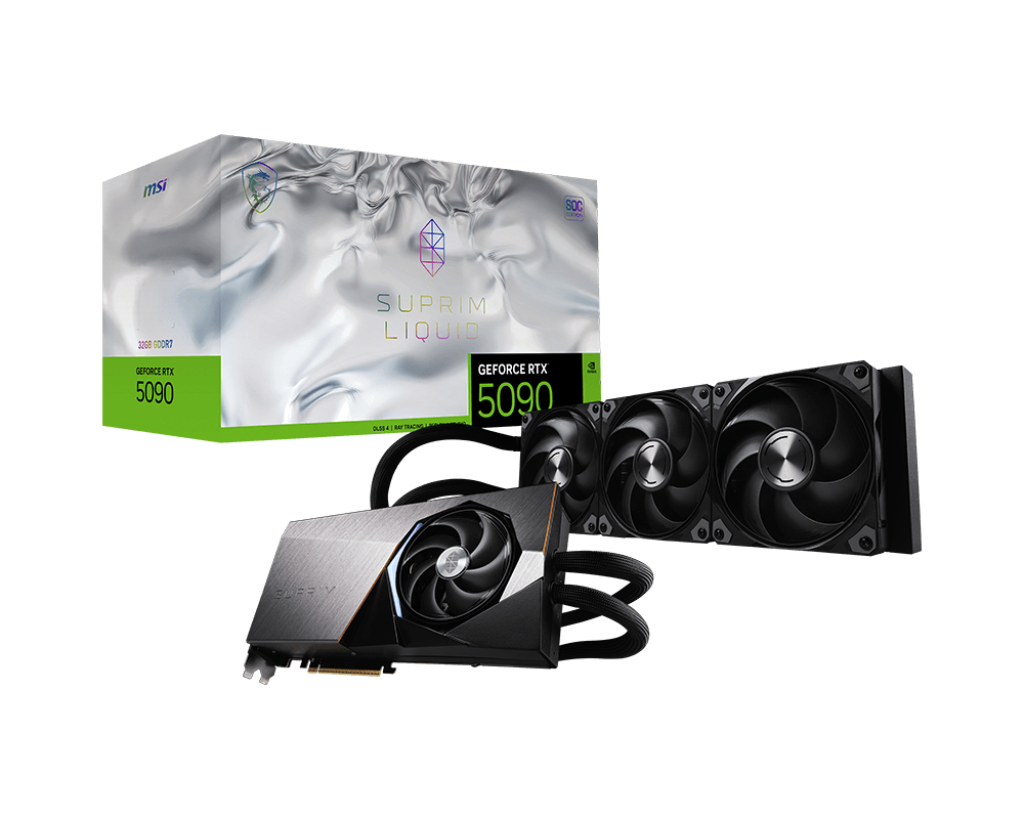 כרטיס מסך MSI GeForce RTX 5090 32G SUPRIM LIQUID SOC
