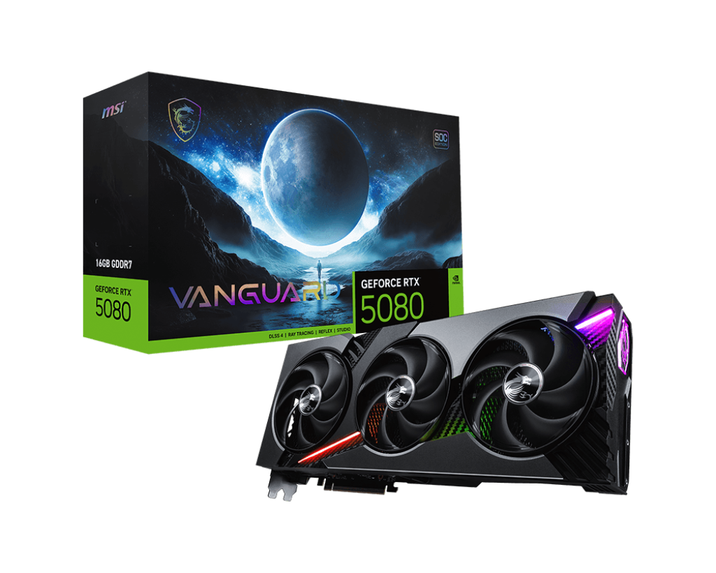 כרטיס מסך MSI GeForce RTX 5080 16G VANGUARD SOC