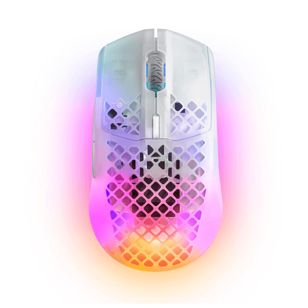 עכבר גיימינג אלחוטי - SteelSeries Aerox 3 Wireless Onyx Wireless - צבע לבן