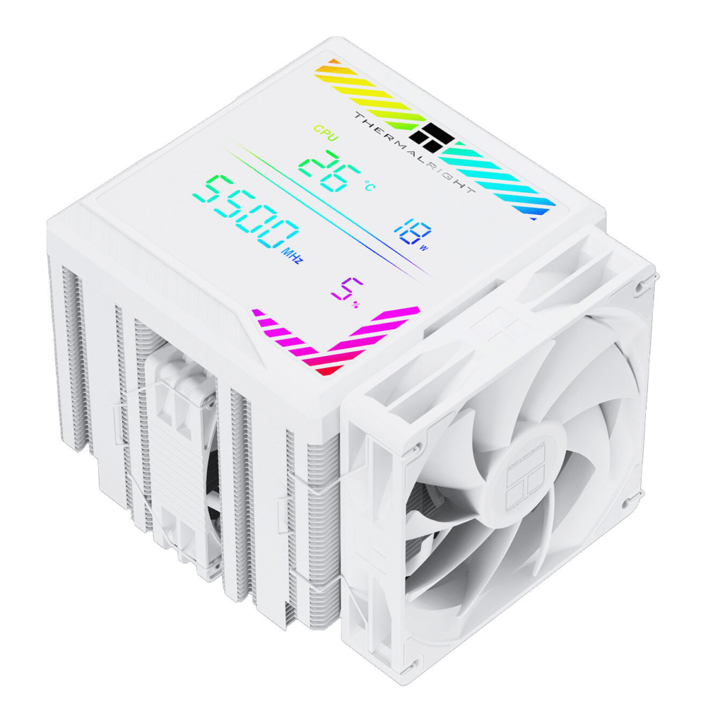 קירור אוויר למעבד Thermalright Peerless Assassin 140mm Digital ARGB WHITE - צבע לבן