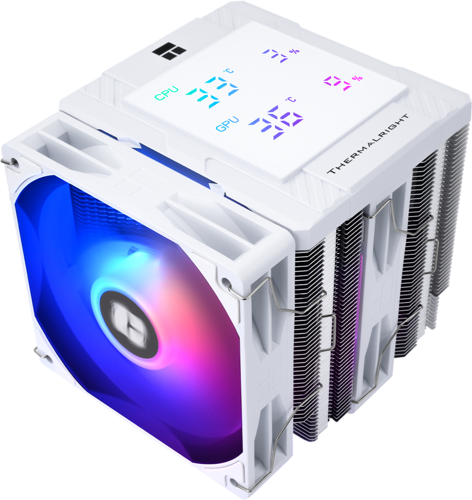 מאוורר למעבד THERMALRIGHT Peerless Assassin 120 Digital ARGB WHITE - צבע לבן