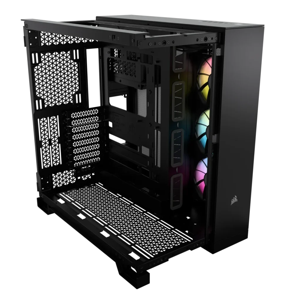 מארז מחשב CORSAIR 6500X ICUE LINK MID T.Glass - בצבע שחור