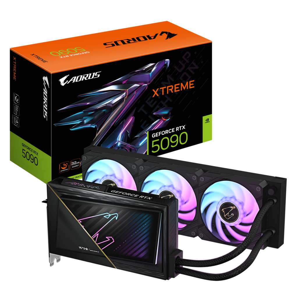 כרטיס מסך GIGABYTE GeForce RTX 5090 XTREME WATERFORCE 32G