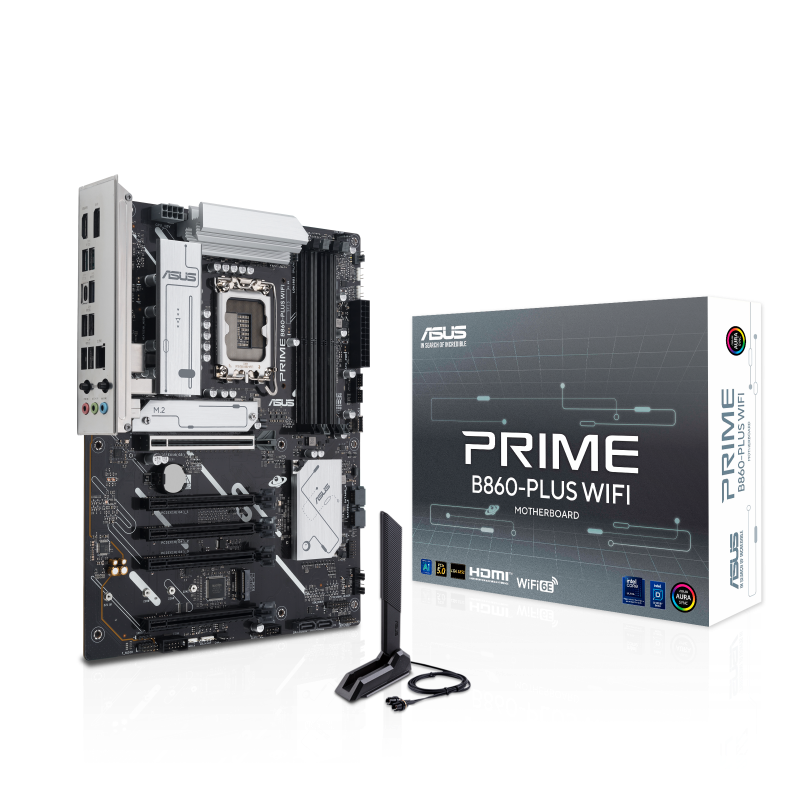 לוח אם ASUS Prime B860-Plus WIFI Intel LGA1851 DDR5 - אחריות היבואן הרשמי