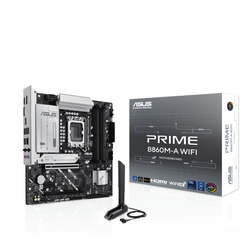 לוח אם ASUS Prime B860M-A WIFI Intel LGA1851 DDR5 - אחריות היבואן הרשמי