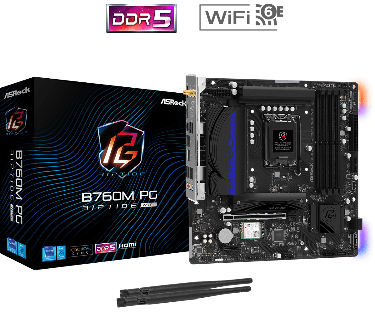ASRock PG B760M Riptide WiFi DDR5