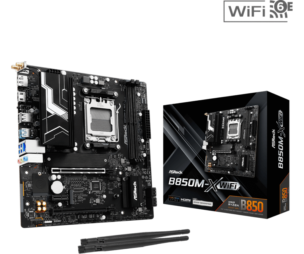 לוח אם ASRock B850M-X WiFi AMD AM5 DDR5