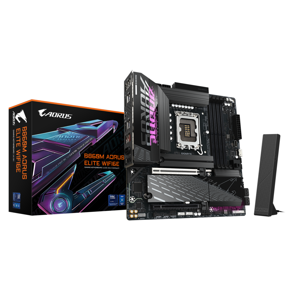 לוח אם Gigabyte B860M AORUS ELITE WIFI6E ATX LGA1851 DDR5