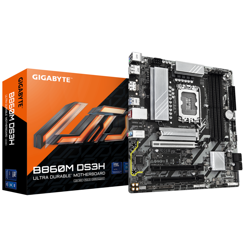 לוח אם GIGABYTE B860M DS3H 1.0 Micro-ATX intel LGA1851 DDR5