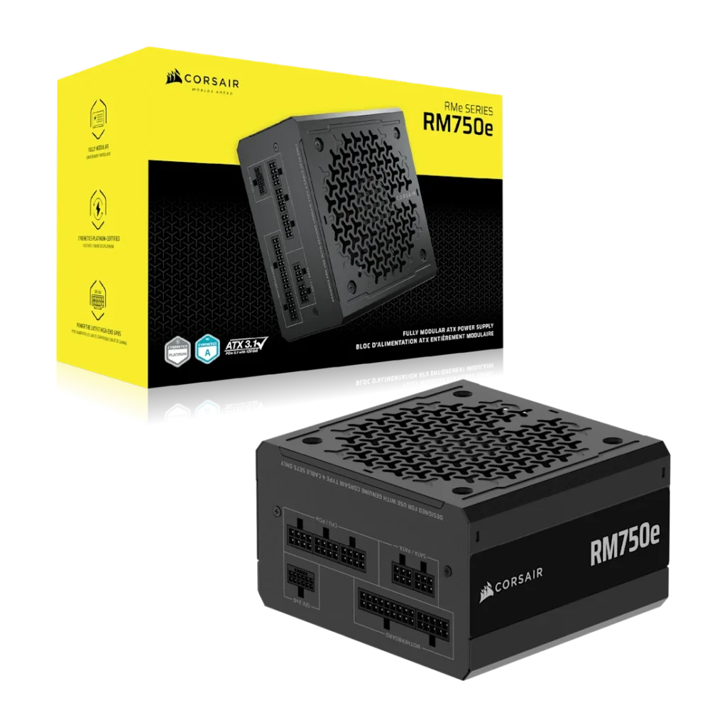 ספק כח CORSAIR RM750E 750W Cybenetics