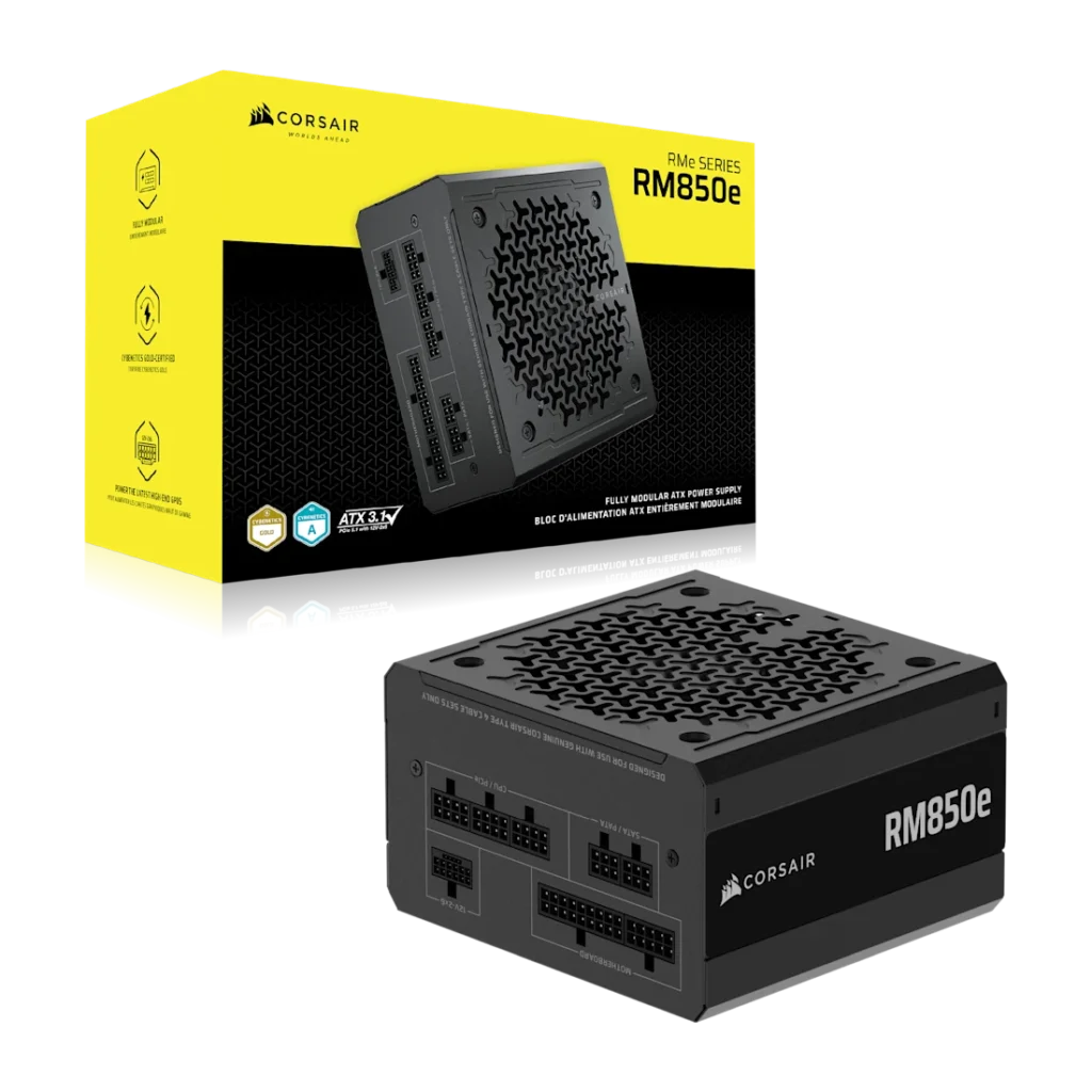 ספק כח Corsair RM850E 850W Cybenetics