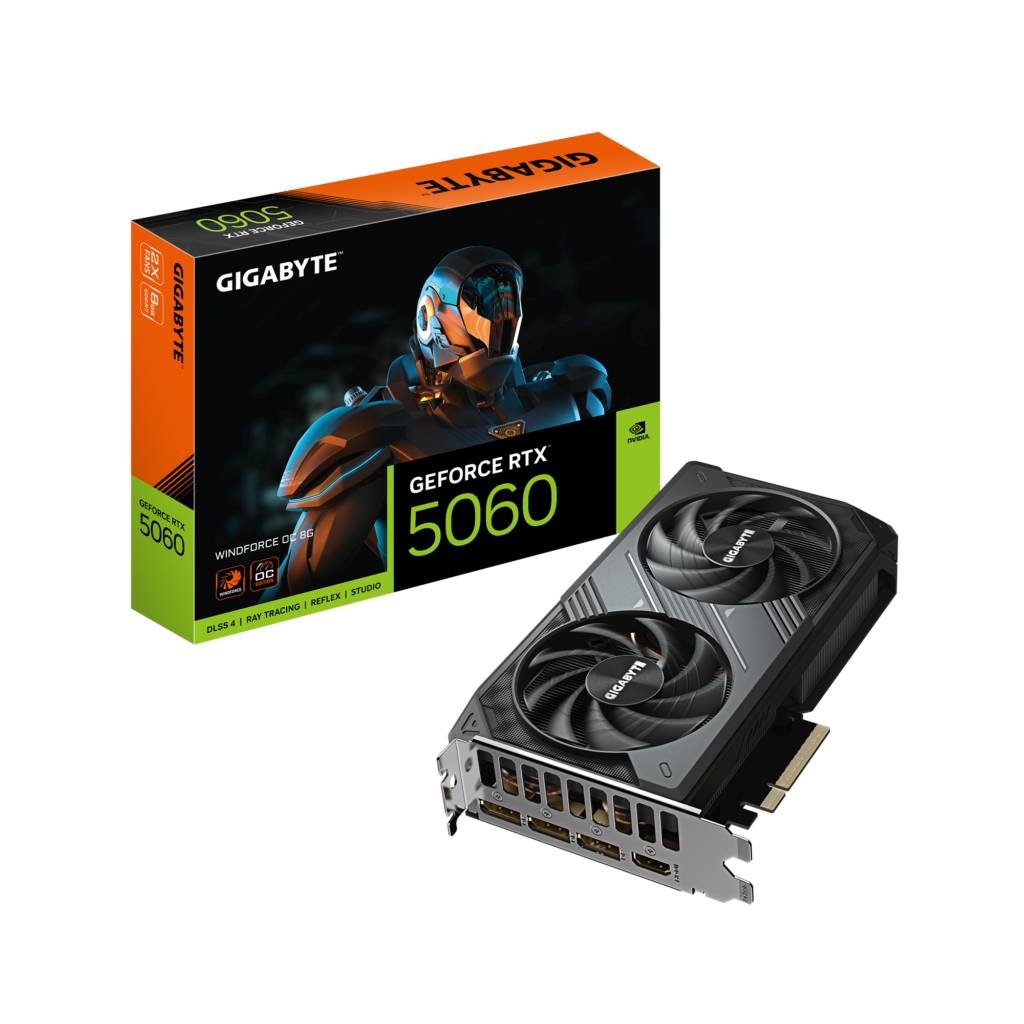 כרטיס מסך GIGABYTEGeForce RTX 5060 WINDFORCE OC 8G