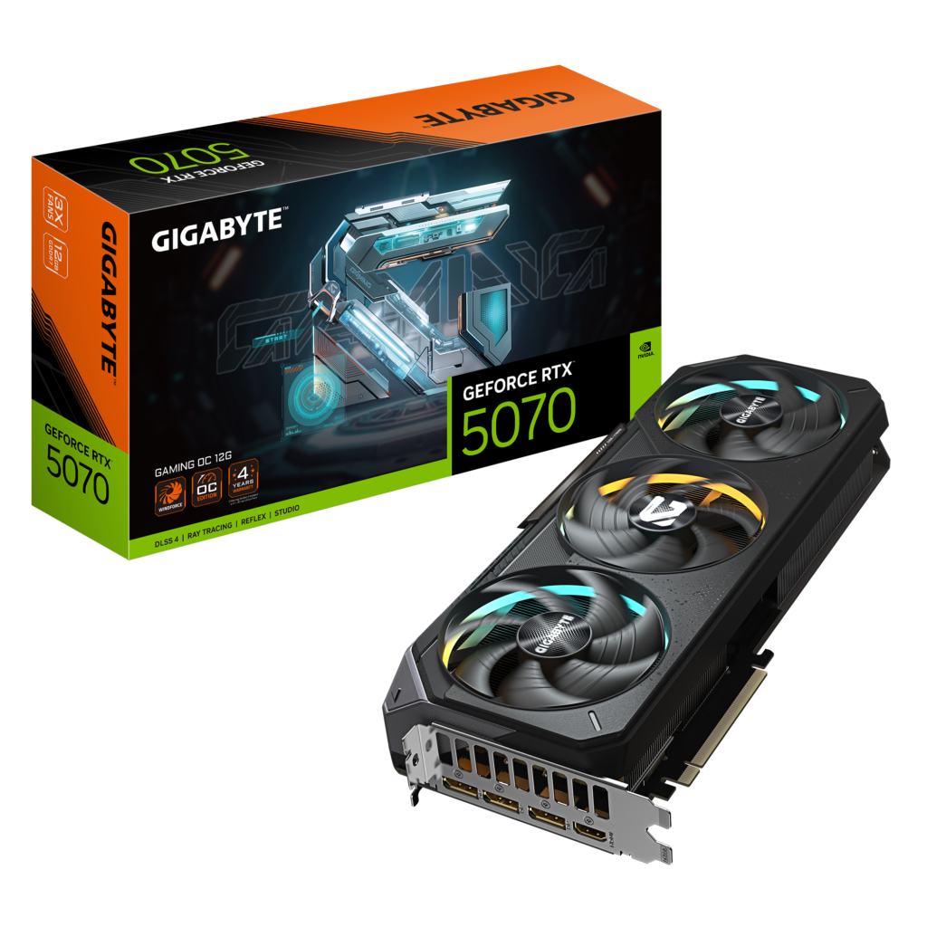 כרטיס מסך GIGABYTE GeForce RTX 5070 GAMING OC 12G