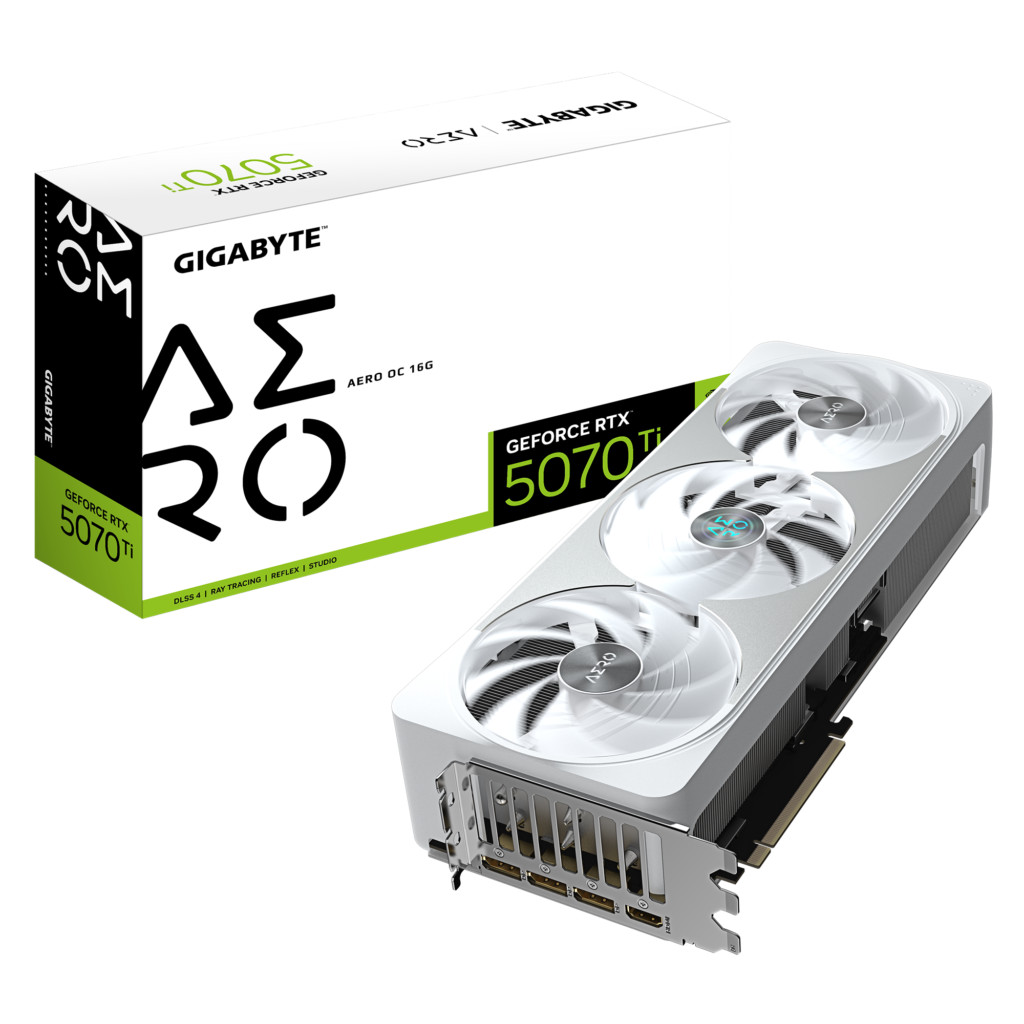כרטיס מסך GIGABYTE GeForce RTX 5070 Ti AERO 16GB OC