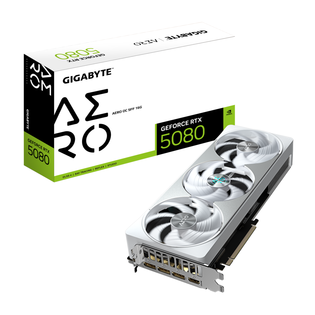 כרטיס מסך GIGABYTE GeForce RTX 5080 AERO OC SFF 16G