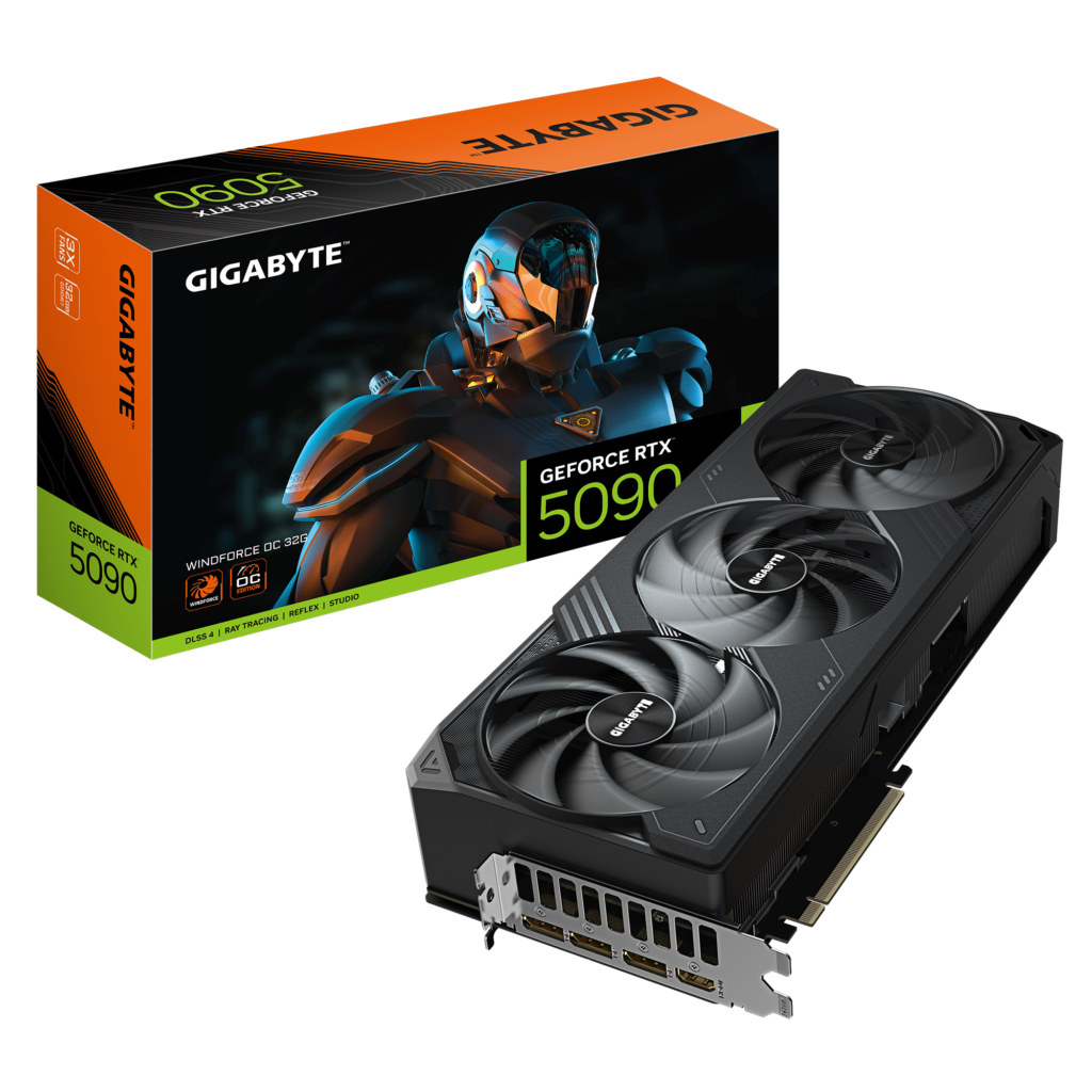 כרטיס מסך GIGABYTE GeForce RTX 5090 WINDFORCE 32G OC