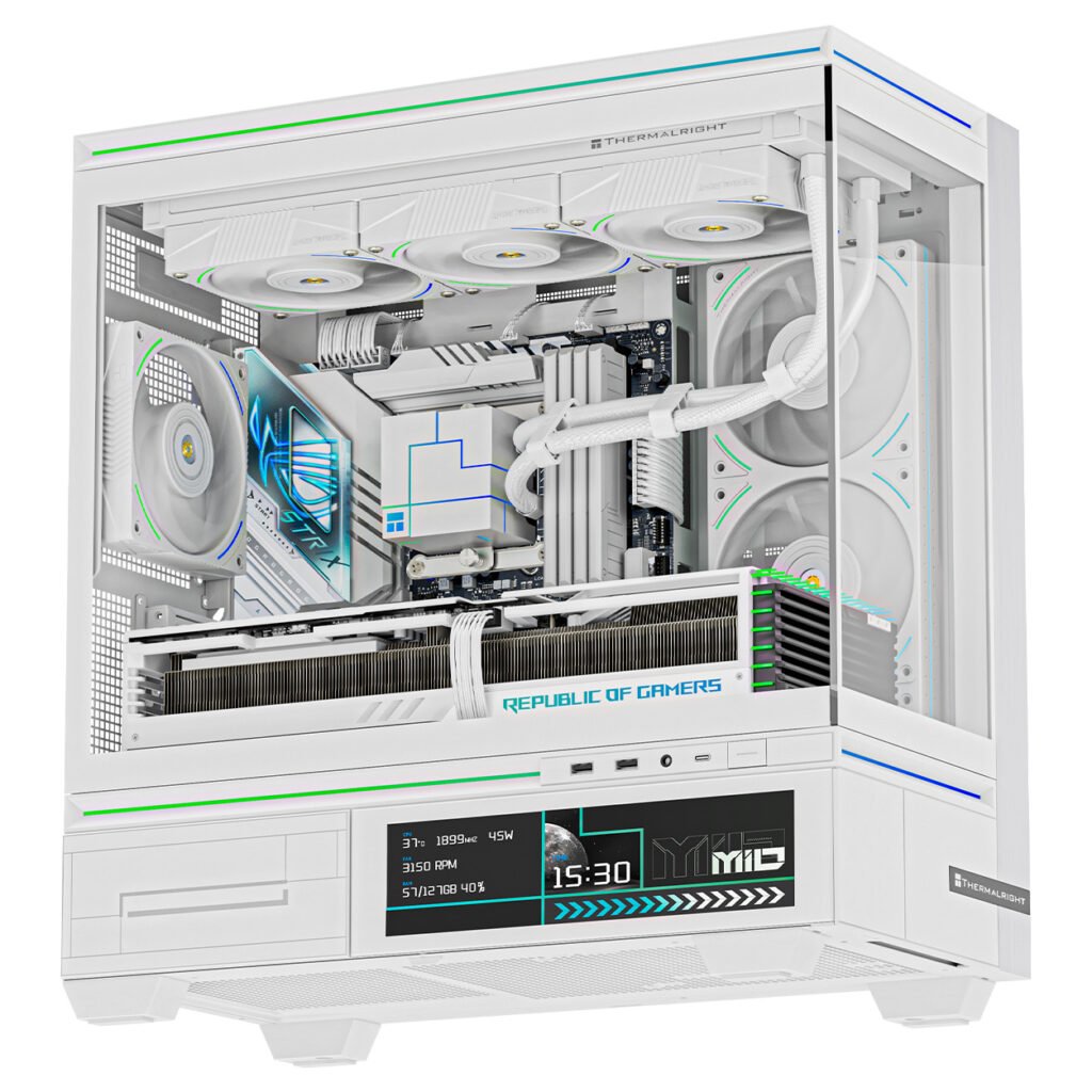 מארז מחשב עם צג 9 אינץ Thermalright TL-M10W VISION White - צבע לבן