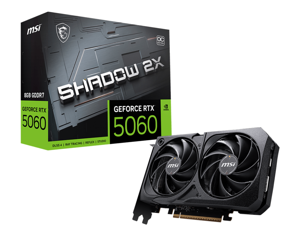 כרטיס מסך MSI GeForce RTX 5060 8G SHADOW 2X OC
