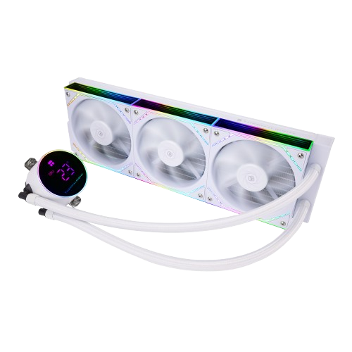 קירור מים עם מסך - THERMALRIGHT Frozen Magic 360 Digital ARGB WHITE V2