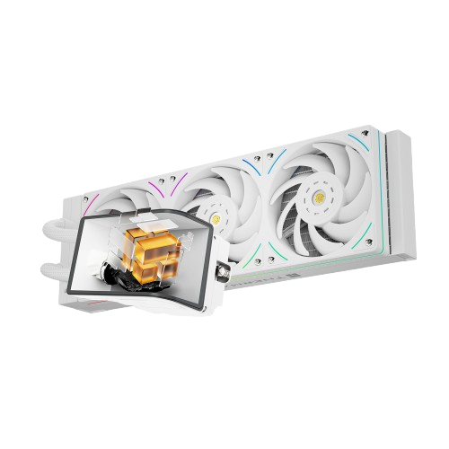 קירור נוזלי למעבד עם מסך פנורמי THERMALRIGHT Wonder Vision 360 UB ARGB WHITE - צבע לבן