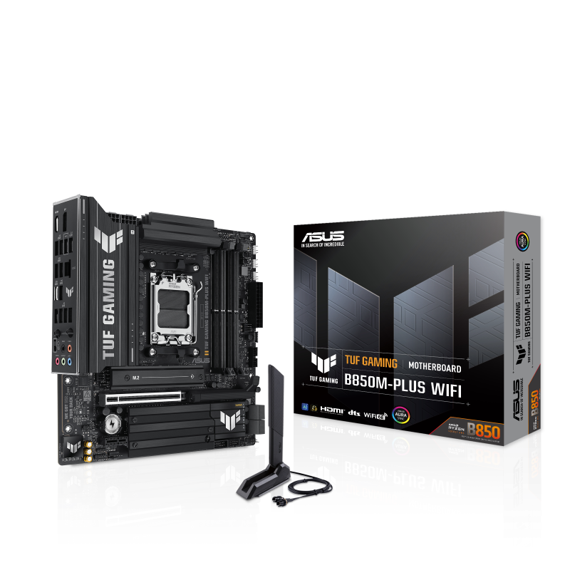 לוח אם ASUS TUF Gaming B850M-PLUS WIFI AMD AM5 DDR5 – אחריות היבואן הרשמי