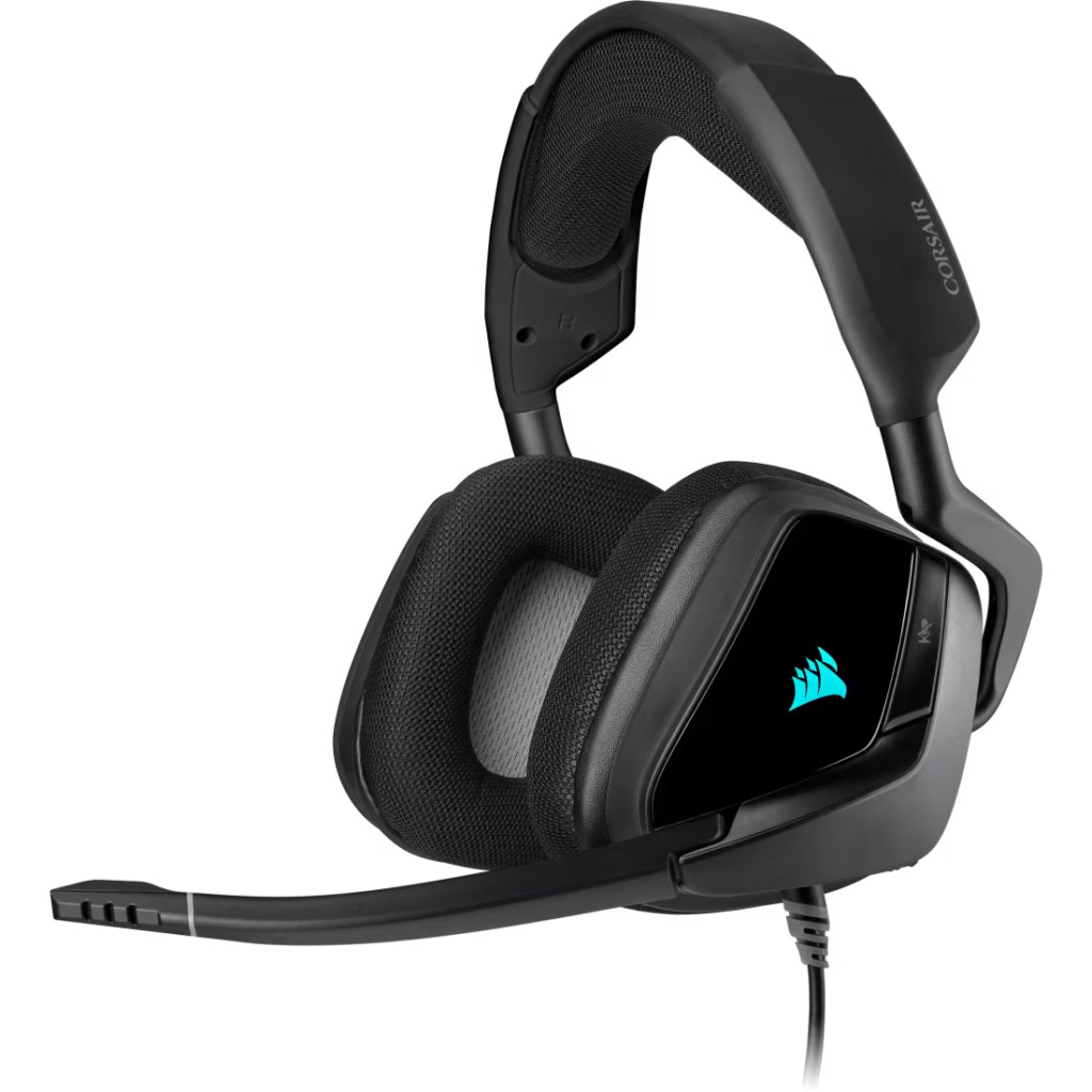 אוזניות גיימינג קשת CORSAIR VOID RGB Elite 7.1 Carbon Over-Ear
