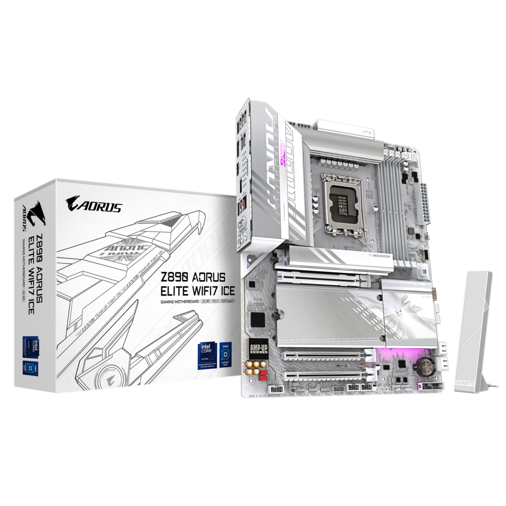 לוח אם Gigabyte Z890 AORUS ELITE WIFI7 ICE ATX LGA1851 DDR5
