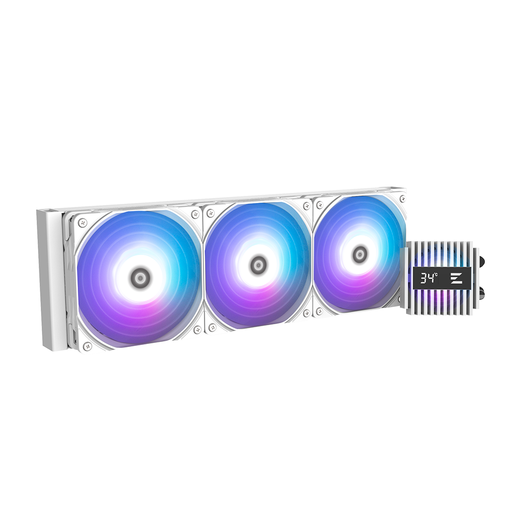 ZALMAN ALPHA2 A36 LIQUID 360mm WHITE  - * עם צג מעלות *