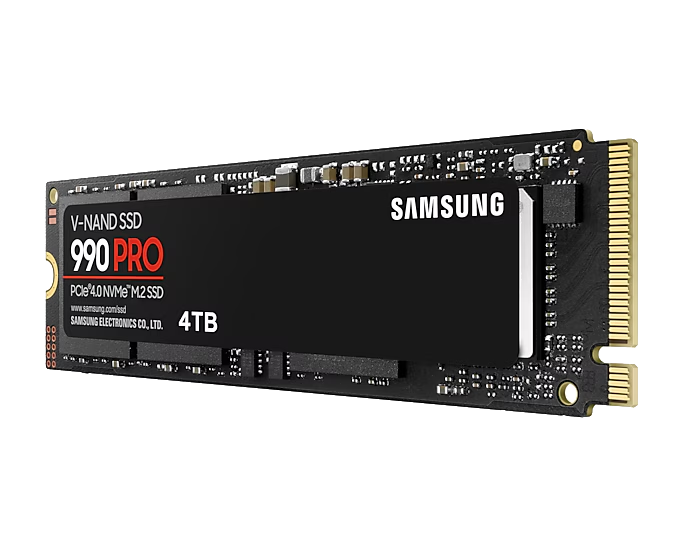 כונן פנימי Samsung 990 PRO 4TB SSD NVMe PCIe 4.0 M.2
