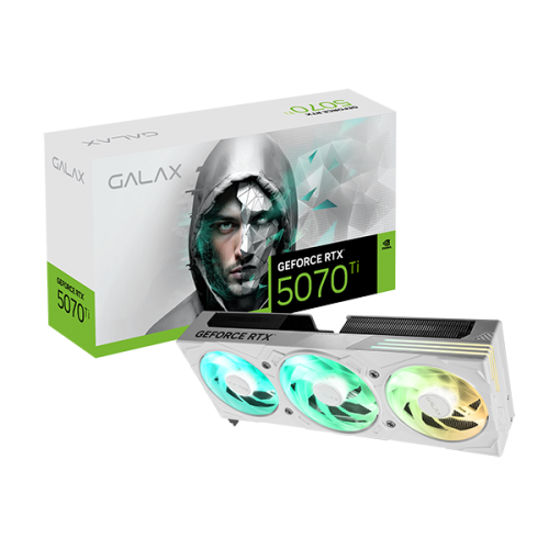 כרטיס מסך GALAX GeForce RTX™ 5070 Ti EX Gamer 1-Click OC White - צבע לבן