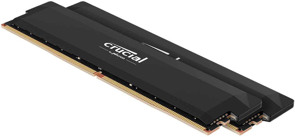 זיכרון למחשב Crucial Pro OC 32GB (2x16GB) DDR5 6000Mhz CL36 HEATSINK