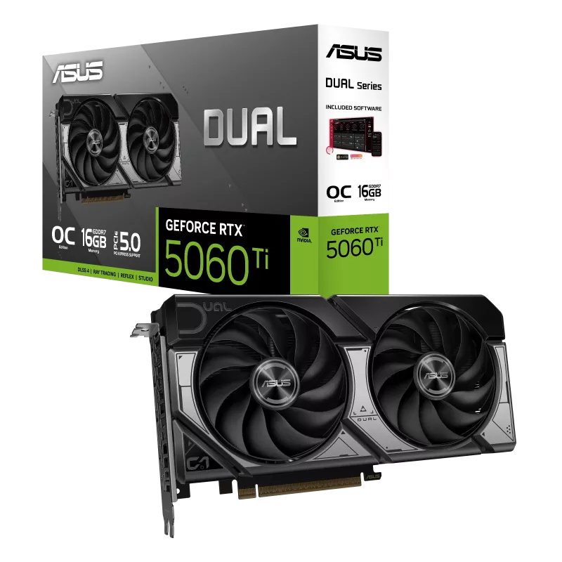 כרטיס מסך ASUS Dual GeForce RTX 5060 Ti 16GB OC Edition