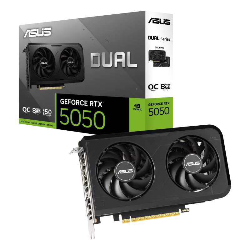 כרטיס מסך ASUS Dual GeForce RTX 5050 8GB GDDR6 OC Edition