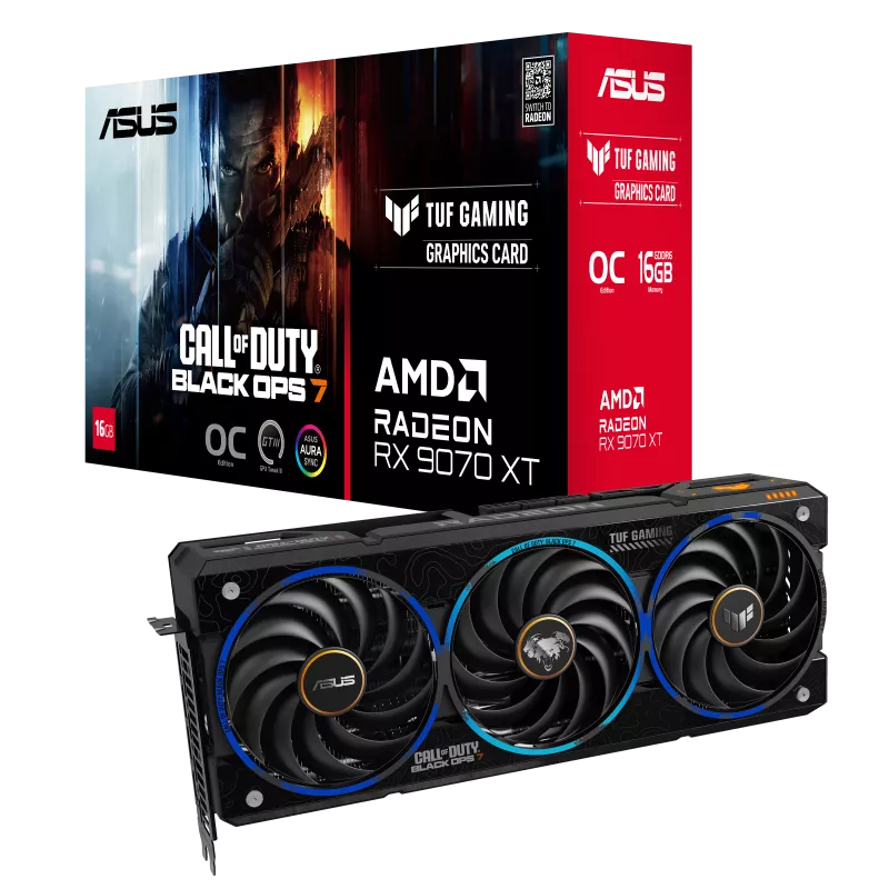 כרטיס מסך ASUS TUF Gaming Radeon RX 9070 XT COD BO7 Special Edition