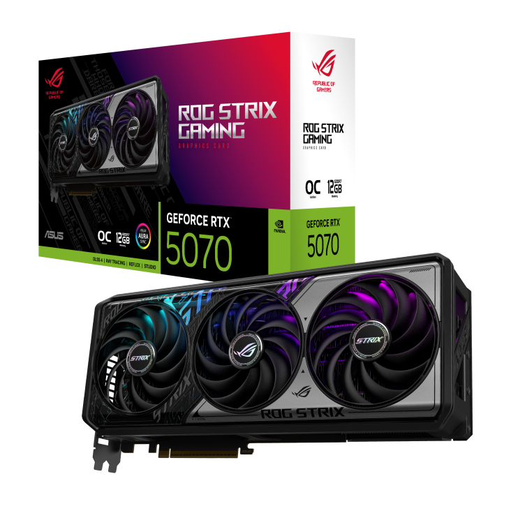 כרטיס מסך ASUS ROG Strix GeForce RTX 5070 12GB GDDR7 OC Edition