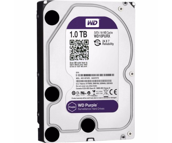 כונן קשיח Western Digital Purple 1TB 64MB Sata III 3.5