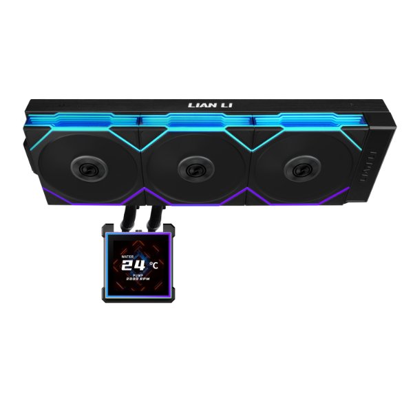 קירור נוזלי למעבד Lian-Li HydroShift II LCD-S 360TL Black - צבע שחור