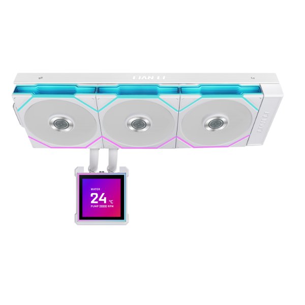 קירור נוזלי למעבד Lian-Li HydroShift II LCD-S 360TL White - צבע לבן