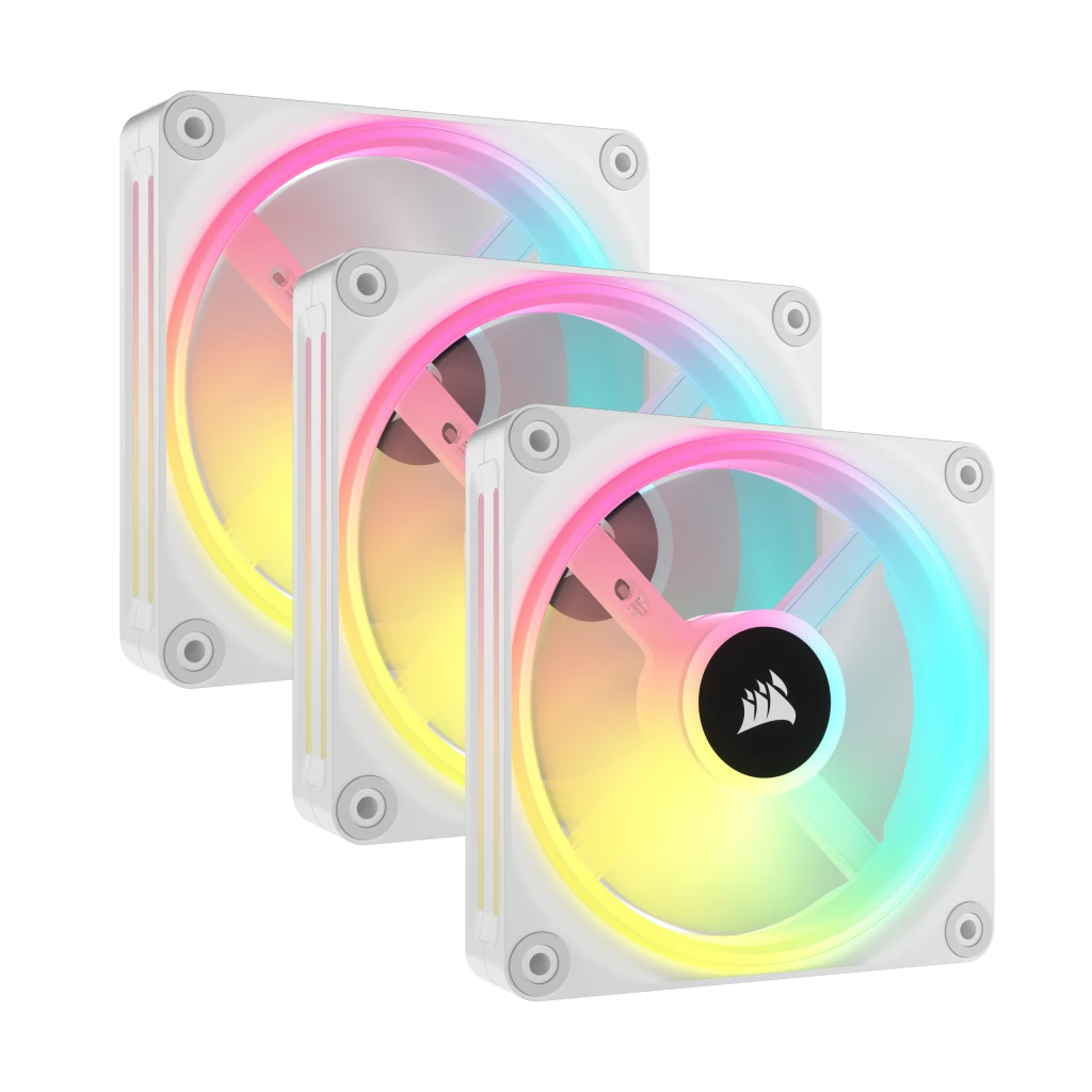 Corsair iCUE LINK QX120 RGB Triple Pack White