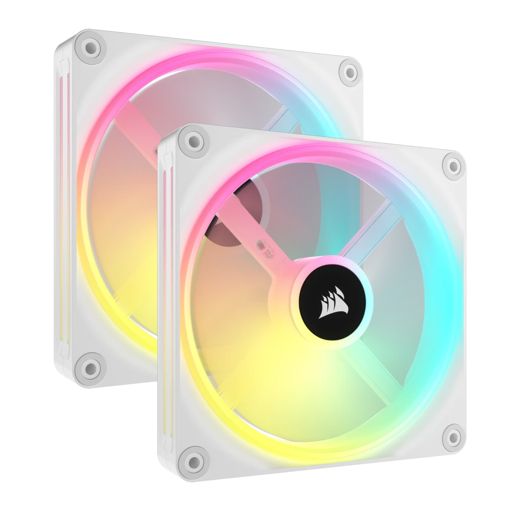 Corsair iCUE QX140 RGB Dual Fan White