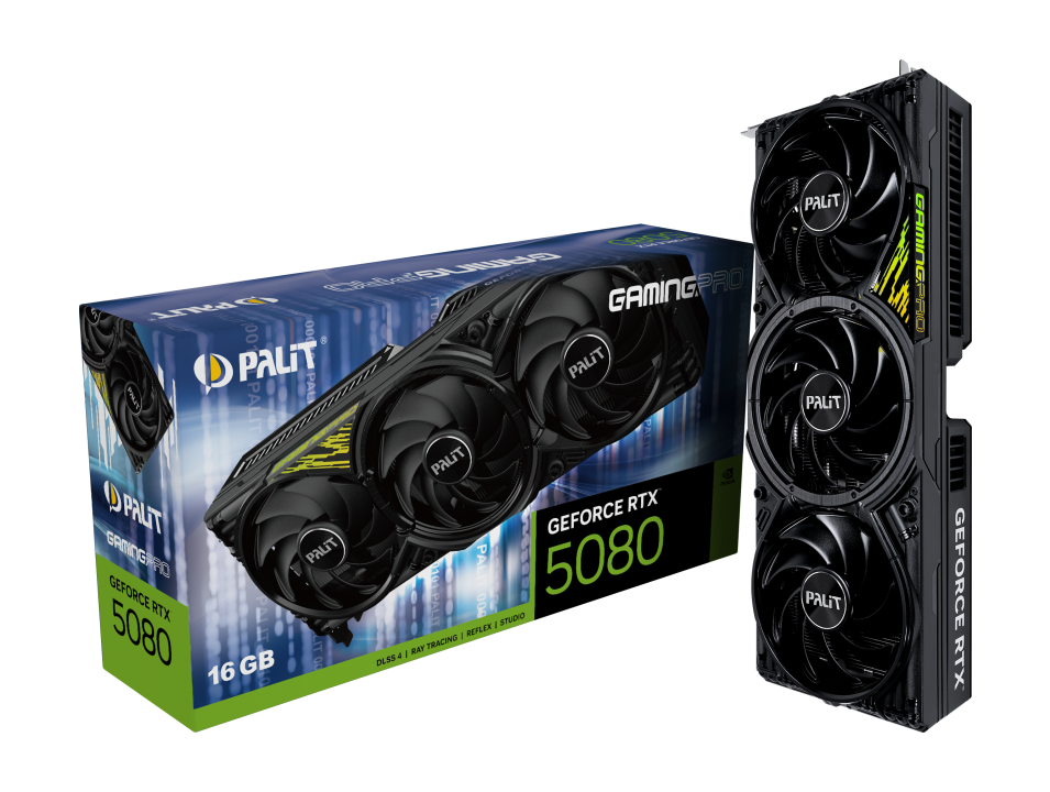 כרטיס מסך PALIT GeForce RTX 5080 GamingPro 16G