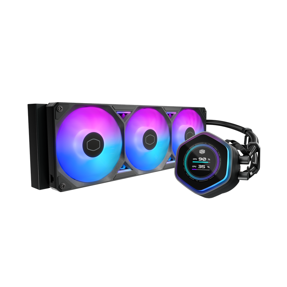קירור נוזלי למעבד CoolerMaster MasterLiquid Atmos II LCD 360mm BLACK