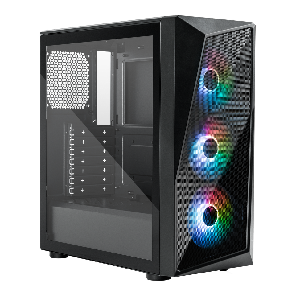 מארז מחשב גיימינג CoolerMaster CMP 520 - צבע שחור