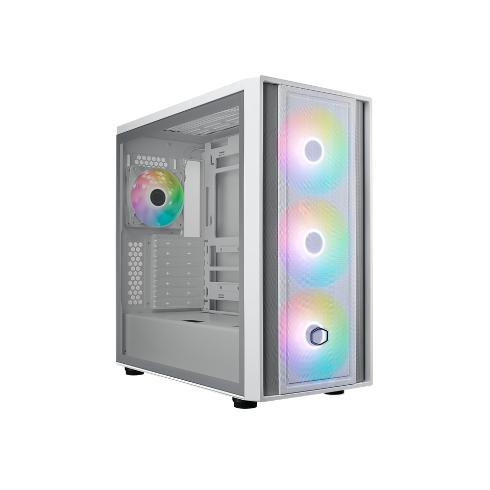 מארז מחשב CoolerMaster Elite MasterBox 600 WHITE - צבע לבן